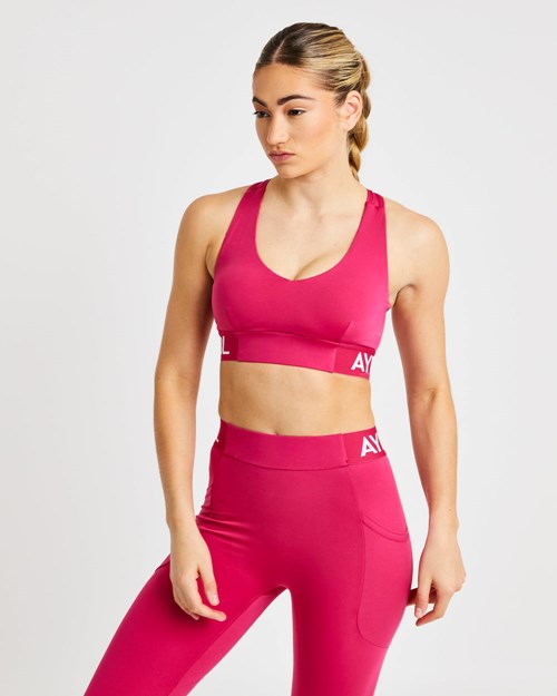 AYBL Allenamento Sports Bra Raspberry | PYQVW-8175