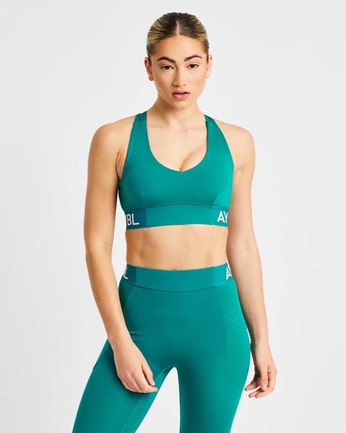 AYBL Allenamento Sports Bra Teal | ZLRSQ-9032
