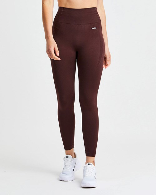 AYBL Balance V2 Seamless Leggings Cioccolato Marroni | FEUHZ-2345