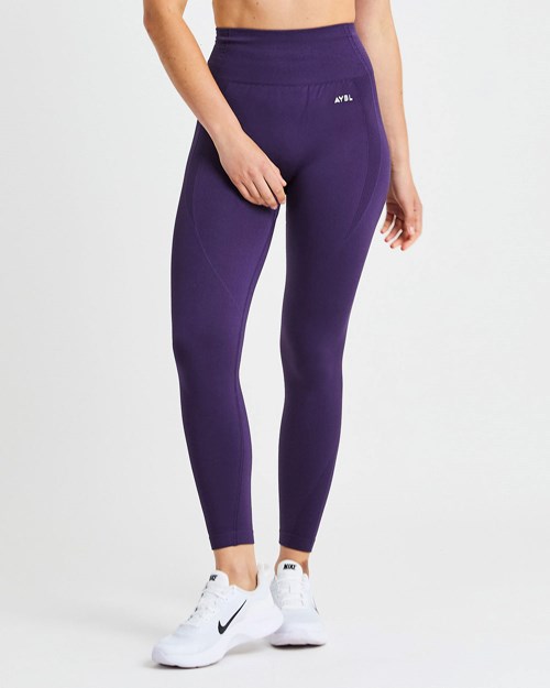 AYBL Balance V2 Seamless Leggings Viola | FYHQM-4089