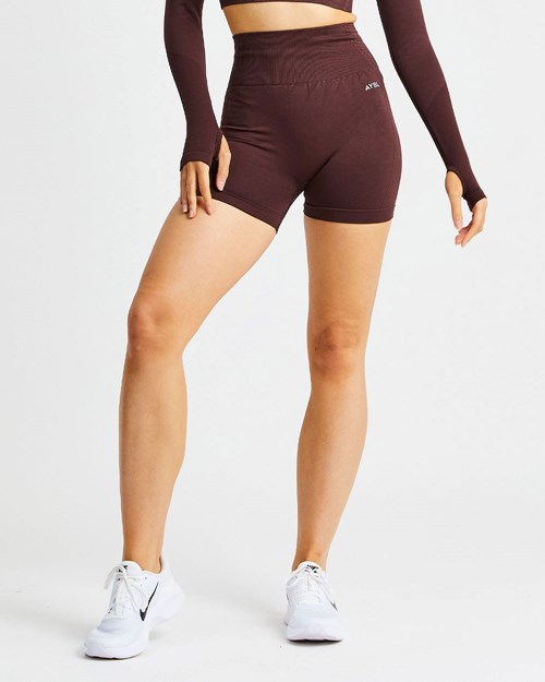 AYBL Balance V2 Seamless Shorts Cioccolato Marroni | MPKTR-1893