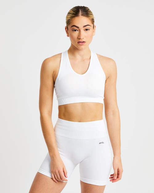 AYBL Balance V2 Seamless Sports Bra Bianche | PHGBI-2593