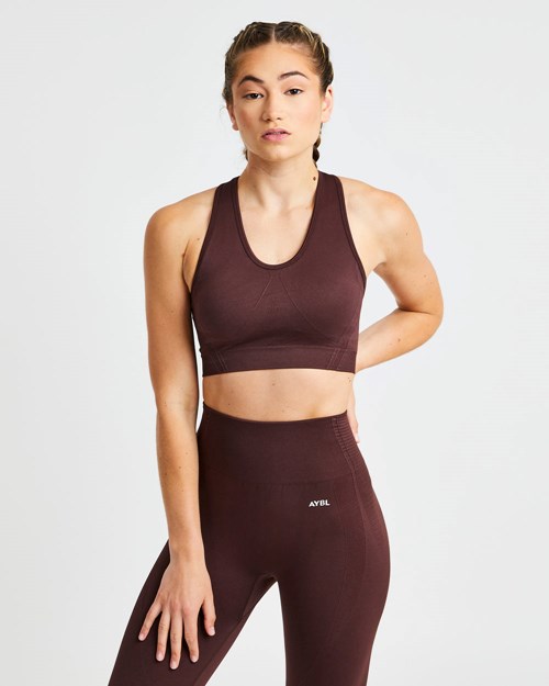AYBL Balance V2 Seamless Sports Bra Cioccolato Marroni | BHMLK-8513