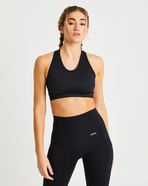 AYBL Balance V2 Seamless Sports Bra Nere | TKRQC-8914