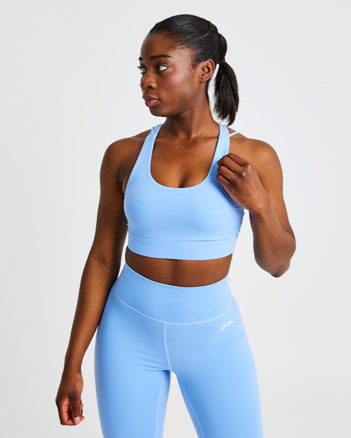 AYBL Core Sports Bra Blu | IBSGM-9758