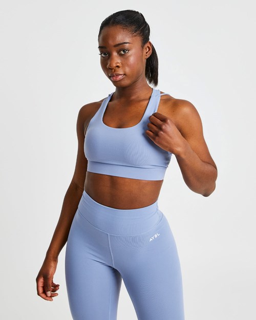 AYBL Core Sports Bra Blu | JVELK-3481