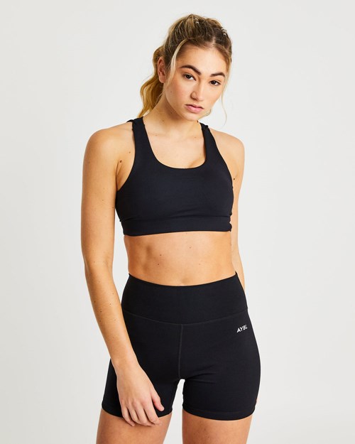 AYBL Core Sports Bra Nere | NFWRT-6187