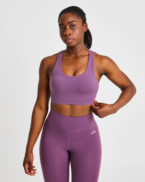 AYBL Core Sports Bra Viola | OEVKJ-0126