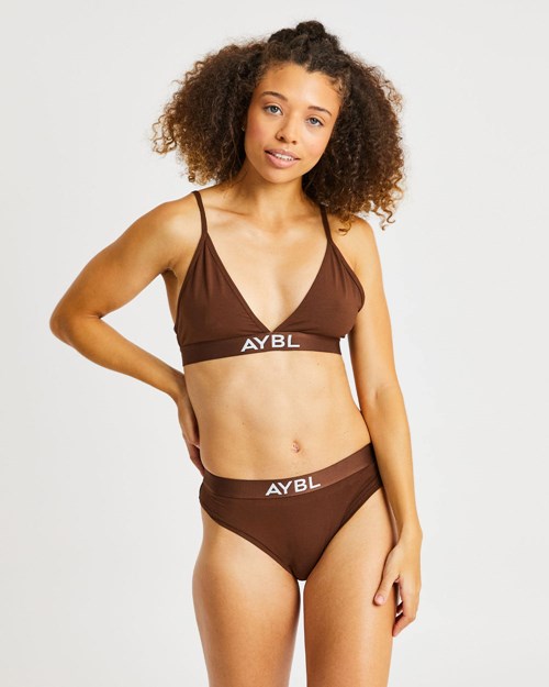 AYBL Cotone Bra Marroni | GADIY-2196