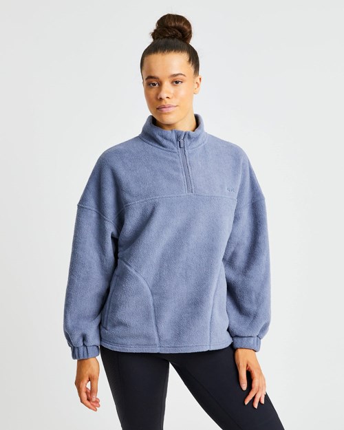 AYBL Effortless Oversized Fleece Blu | MTAWB-4921