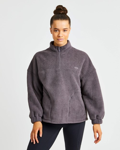 AYBL Effortless Oversized Fleece Charcoal | VDPOK-7213