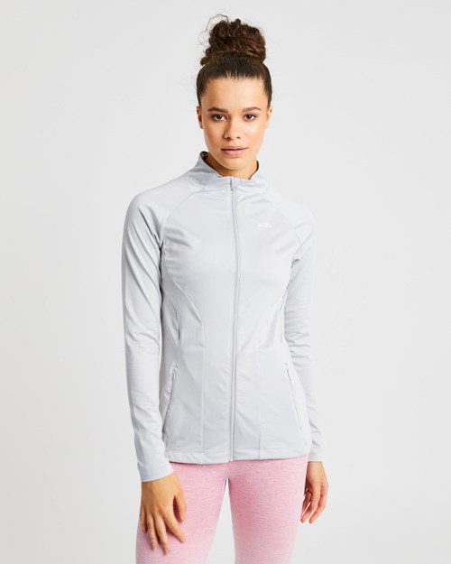 AYBL Effortless Zip Jacket Grigie Chiaro | XKMJS-0751