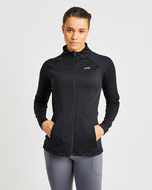 AYBL Effortless Zip Jacket Nere | UBMLG-8793