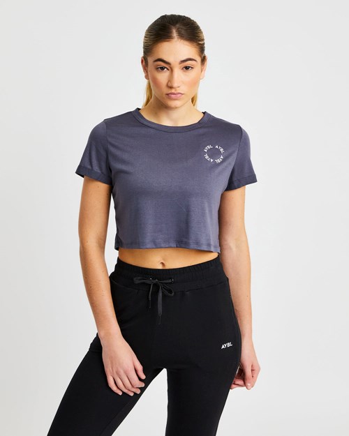 AYBL Element Crop Top Charcoal | MPBZA-0491