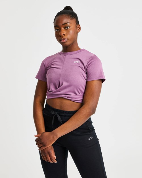 AYBL Element Twist Top Viola | YKGNX-4327