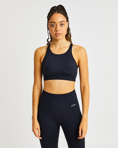 AYBL Elevate Seamless Sports Bra Nere | TZHRS-7269