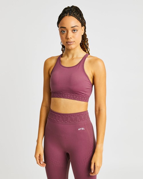 AYBL Elevate Seamless Sports Bra Rosa | JQXCB-9310