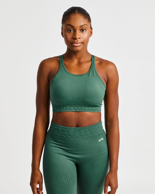 AYBL Elevate Seamless Sports Bra Verdi | BMOKY-4026