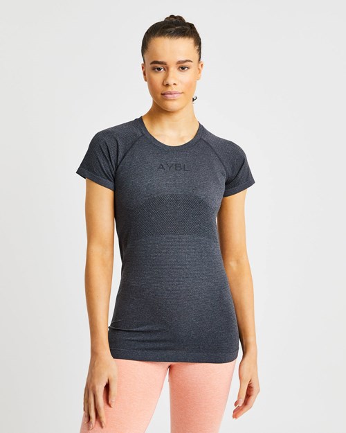 AYBL Embrace Seamless T Shirt Nere | TZAVG-9378
