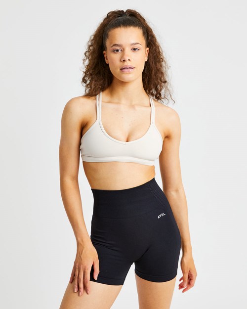 AYBL Essential Cinturino Sports Bra Beige | NMJZB-1028