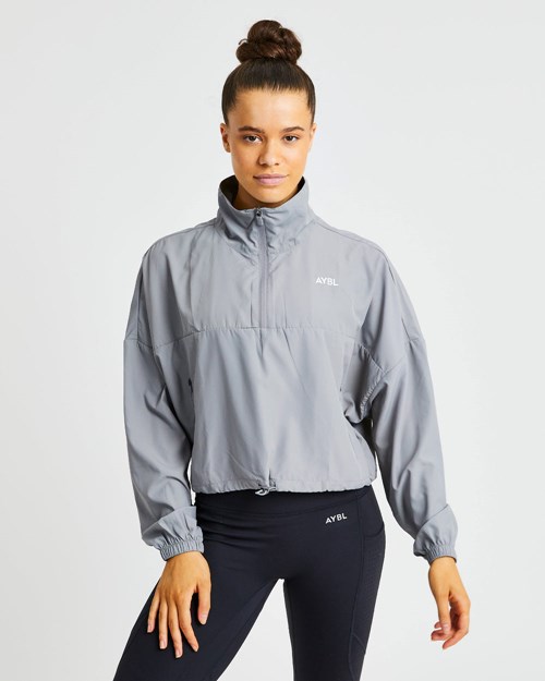 AYBL Everyday 1/2 Zip Pullover Charcoal | YQKXC-4065