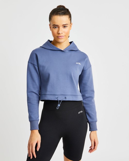 AYBL Everyday Drawcord Hoodie Blu | UJWTZ-5126