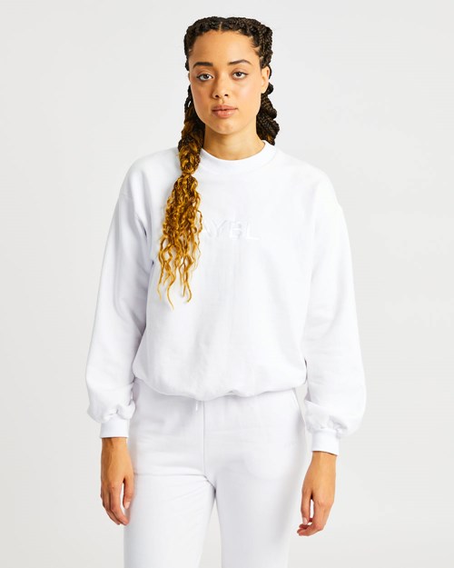 AYBL Everyday Oversized Maglia Bianche | GYRPZ-3940