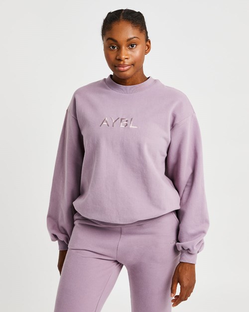 AYBL Everyday Oversized Maglia Muted Mauve | FDHPT-8612