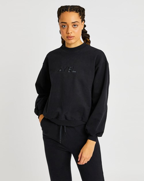 AYBL Everyday Oversized Maglia Nere | VMCAJ-6905