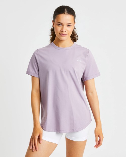 AYBL Everyday Oversized T Shirt Muted Mauve | ETNQR-9685