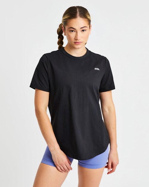 AYBL Everyday Oversized T Shirt Nere | UTKRA-9857