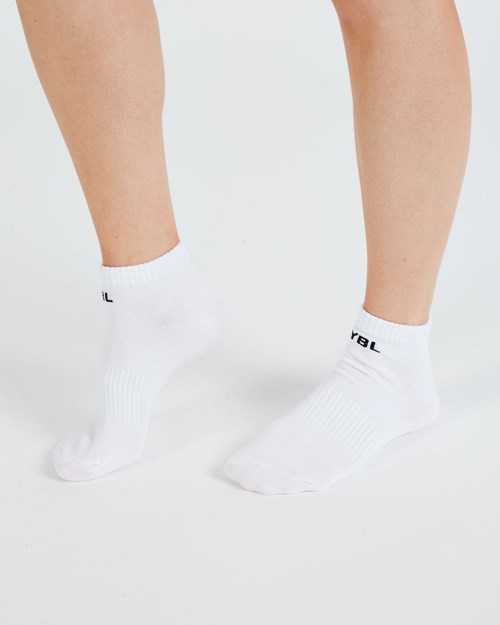 AYBL Everyday Trainer Socks (3 Pack) Bianche | BIMJP-5470