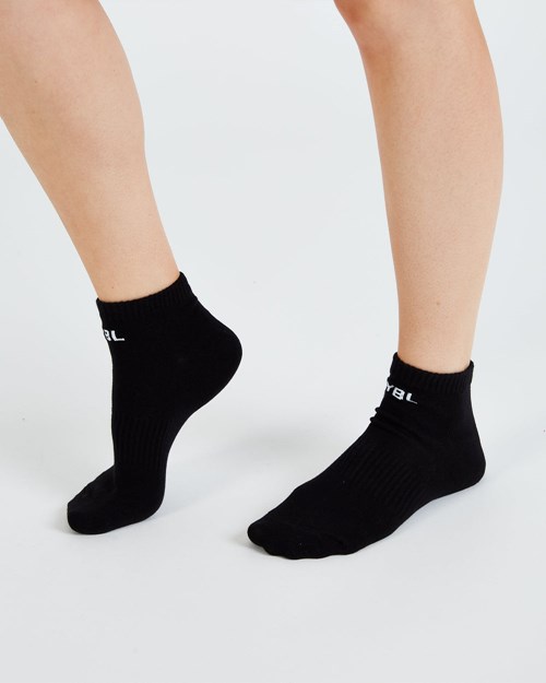 AYBL Everyday Trainer Socks (3 Pack) Nere | OHAVG-5941
