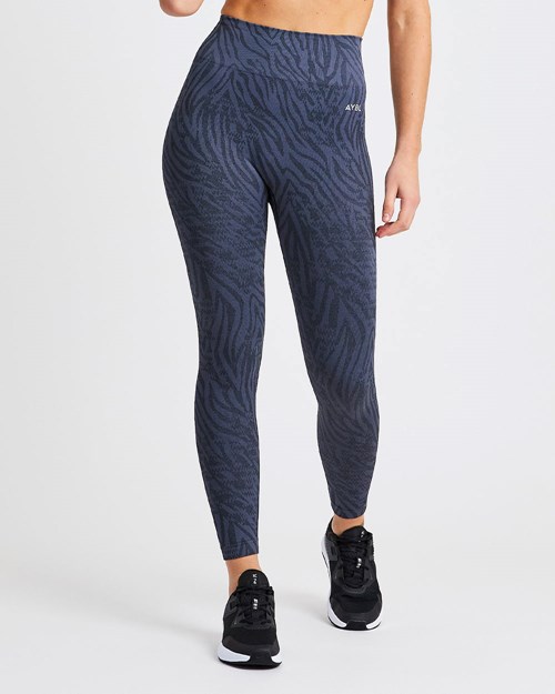 AYBL Evolve Animal Seamless Leggings Blu | BMTSI-7159