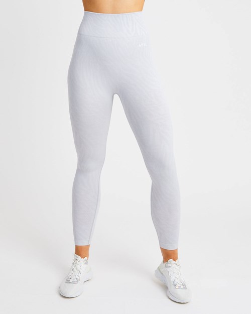 AYBL Evolve Animal Seamless Leggings Grigie Chiaro | MGIFP-1507