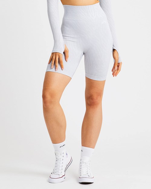 AYBL Evolve Animal Seamless Shorts Grigie Chiaro | KNIOB-0189