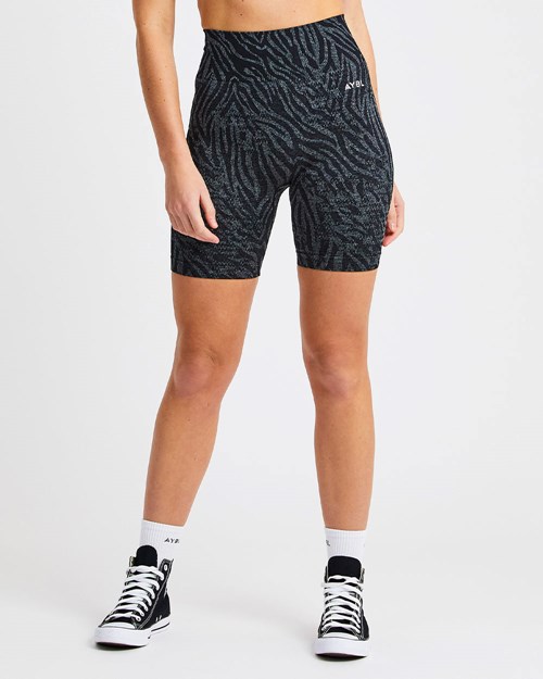 AYBL Evolve Animal Seamless Shorts Nere | FYGWO-8659