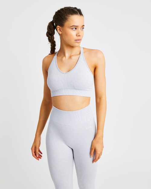 AYBL Evolve Animal Seamless Sports Bra Grigie Chiaro | HSIBR-4516
