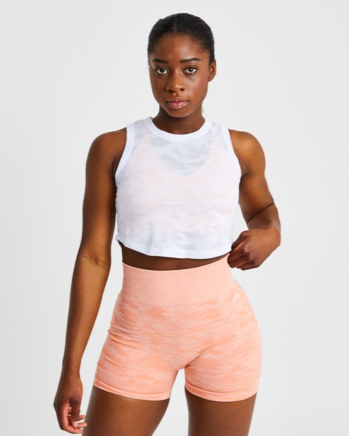 AYBL Evolve Camo Crop Vest Bianche | WEICH-3012