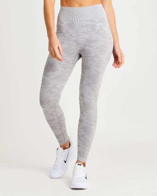 AYBL Evolve Camo Seamless Leggings Grigie | JKASZ-1896