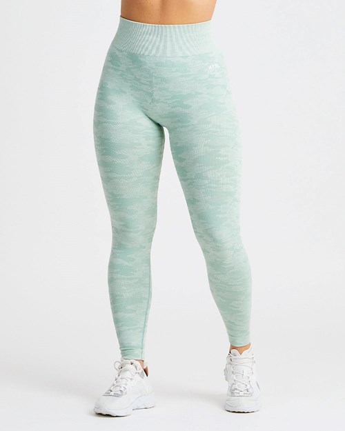 AYBL Evolve Camo Seamless Leggings Verdi | NQIOW-1890