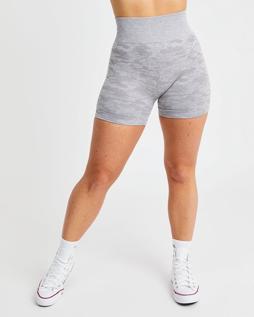 AYBL Evolve Camo Seamless Shorts Grigie | NGPOF-8541