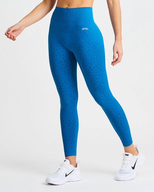 AYBL Evolve Speckle Seamless Leggings Blu | IKPWQ-7496