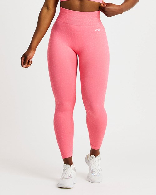 AYBL Evolve Speckle Seamless Leggings Corallo Rosa | JUZFI-4293