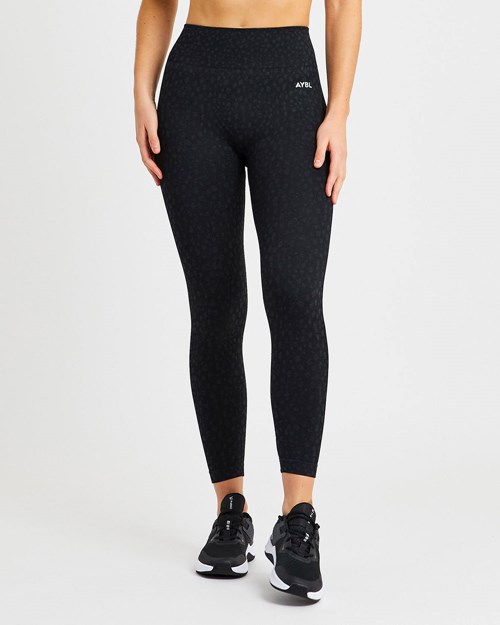 AYBL Evolve Speckle Seamless Leggings Nere | PMHSU-2678