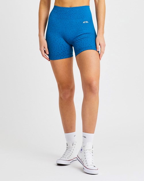 AYBL Evolve Speckle Seamless Shorts Blu | ZJCOK-9756