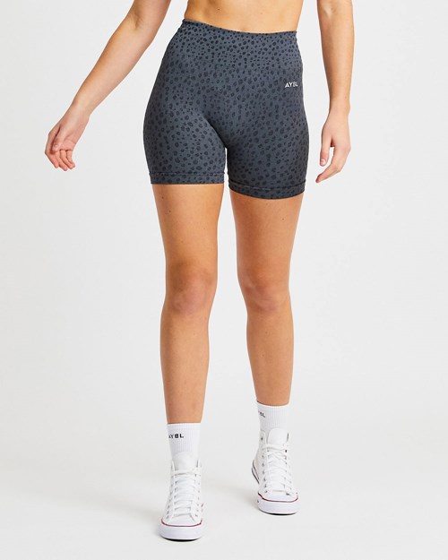 AYBL Evolve Speckle Seamless Shorts Charcoal | VQTXS-9653