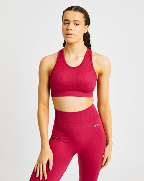 AYBL Evolve Speckle Seamless Sports Bra Raspberry | CIZXN-6352