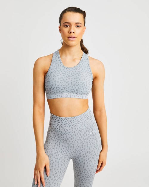 AYBL Evolve Speckle Seamless Sports Bra Grigie Chiaro | ESZKX-2489