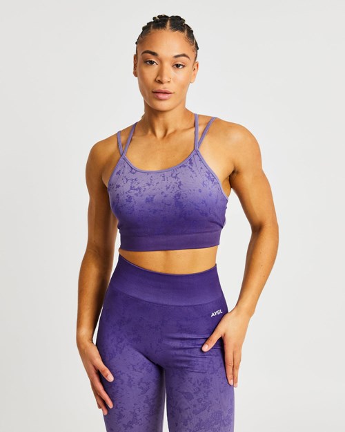 AYBL Flare Seamless Sports Bra Viola | NGEBK-4265